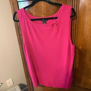 Beautiful hot pink tank top with simple bow